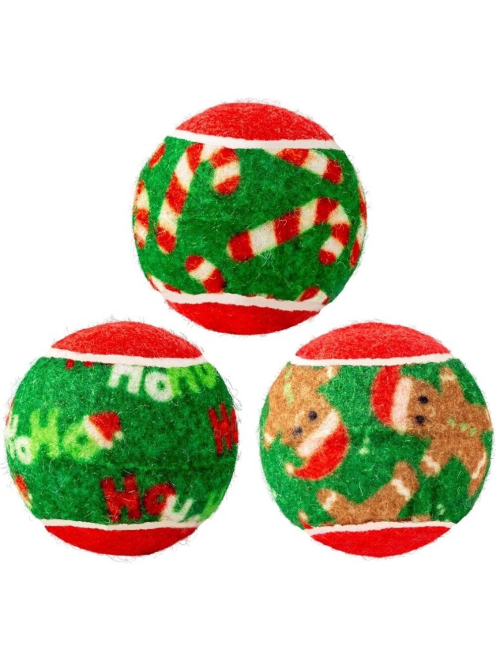 KONG Holiday SqueakAir Tennis Balls 6 Pack Dog Toy Medium Squeaky Fetch